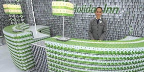 Hotel Made of Plastic Cards, New York, USA