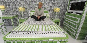 Hotel Made of Plastic Cards, New York, USA