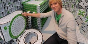 Hotel Made of Plastic Cards, New York, USA