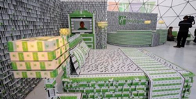 Hotel Made of Plastic Cards, New York, USA