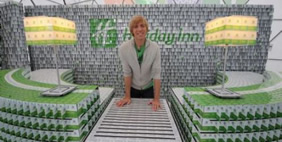 Hotel Made of Plastic Cards, New York, USA