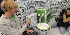 Hotel Made of Plastic Cards, New York, USA