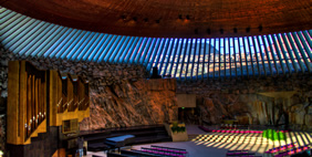 Temppeliaukio Church, Helsinki, Finland